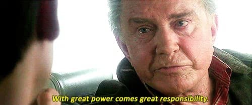 Uncle Ben suggests that Peter Parker should be cautious when optimizing his web app’s cache behavior.